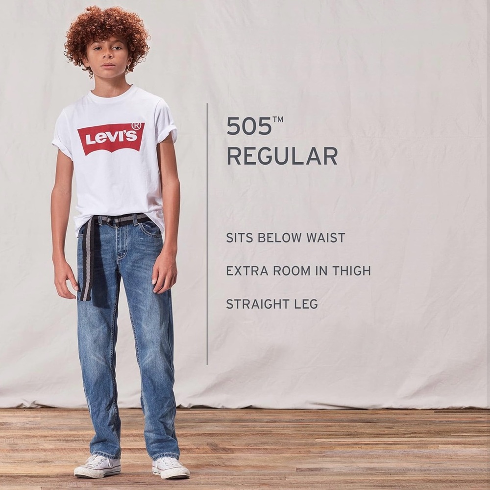 Levi's‎ Boys' 505 14 Regular Fit Jeans Size W 27 L 27